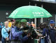 Day 3 Wed 22 Jun 2011 - Fans with a novelty umbrella