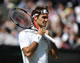 Day 6 Sat 25 Jun 2011 - Roger Federer (SUI) in action today during his victory over David Nalbandian (ARG) in todays Gentlemen's Singles Third Round match