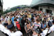 Day 8 Tue 28 Jun 2011 - Fans wait for the 10.30 rush to the best seats on the outside courts.